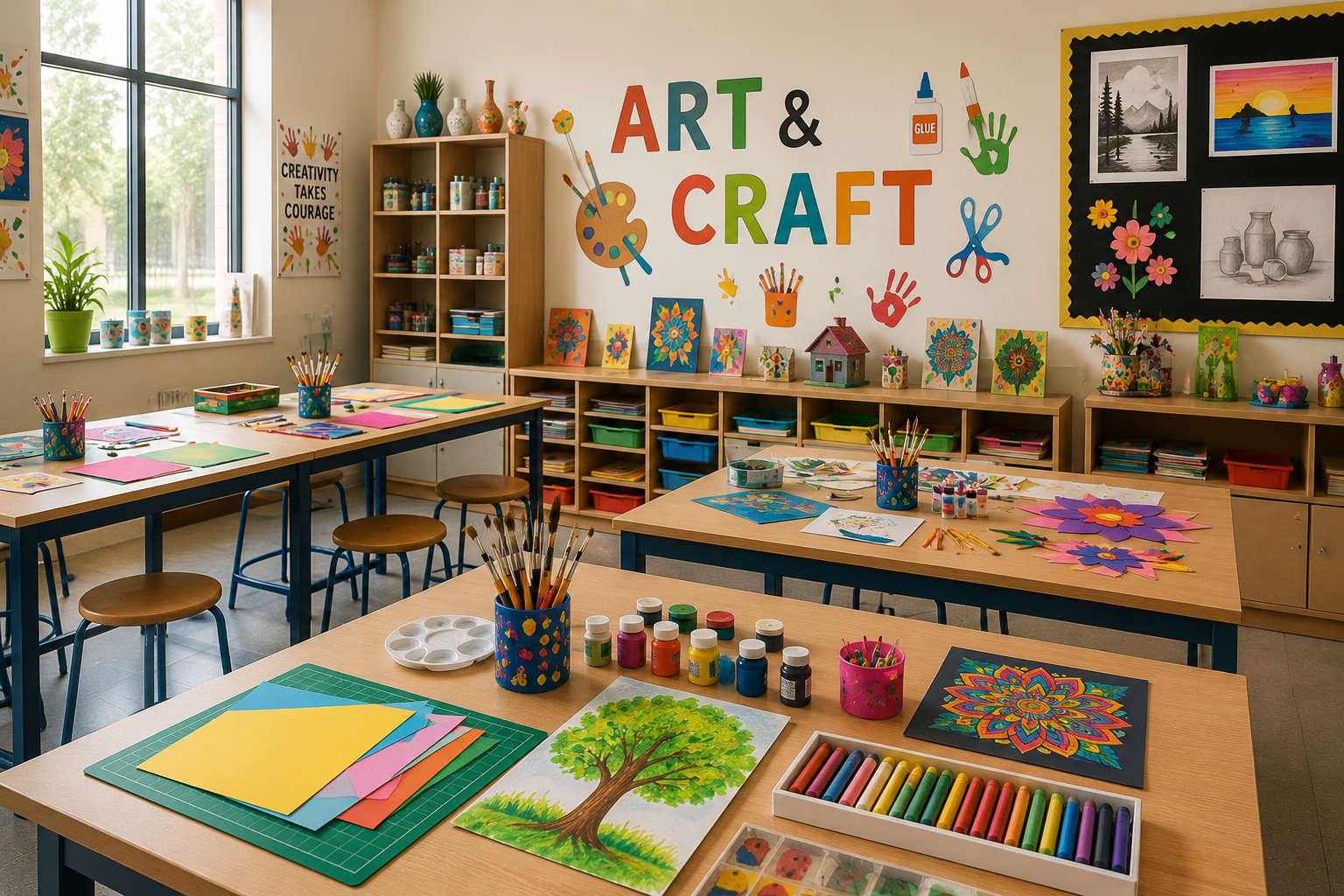 Art and craft activity at BIRLA OPEN MINDS INTERNATIONAL SCHOOL